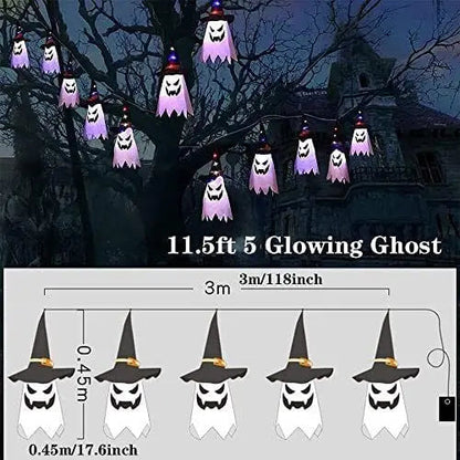 Rynx | Glowing Witch Hat – LED Halloween Decoration for Outdoor Use with Flashing Modes