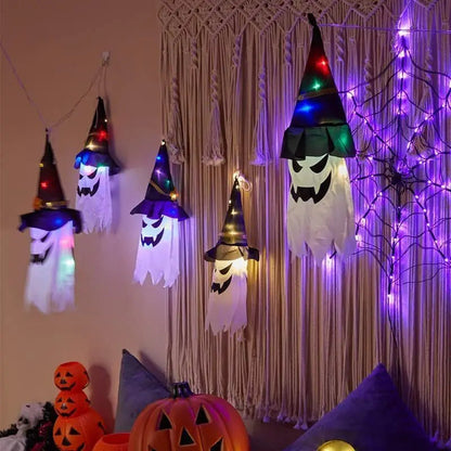 Rynx | Glowing Witch Hat – LED Halloween Decoration for Outdoor Use with Flashing Modes