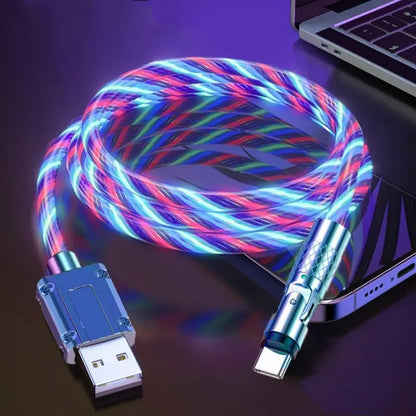 Rynx | Illuminated 540° Redatable data cable – High quality & fast charging