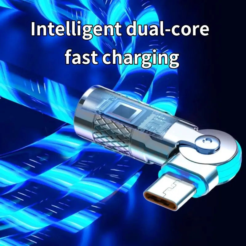 Rynx | Illuminated 540° Redatable data cable – High quality & fast charging