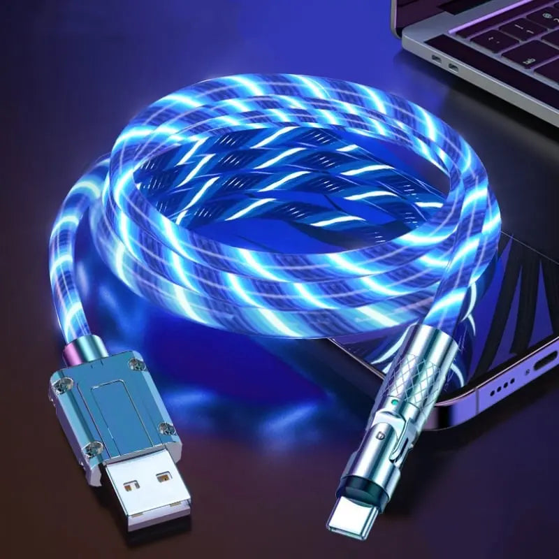 Rynx | Illuminated 540° Redatable data cable – High quality & fast charging