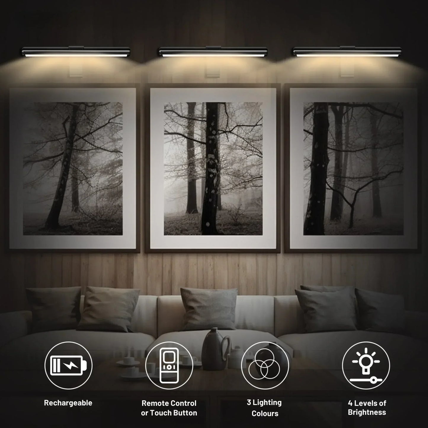 RYNX | Wireless Rechargeable Picture Light With Remote Control [Last Day Discount]