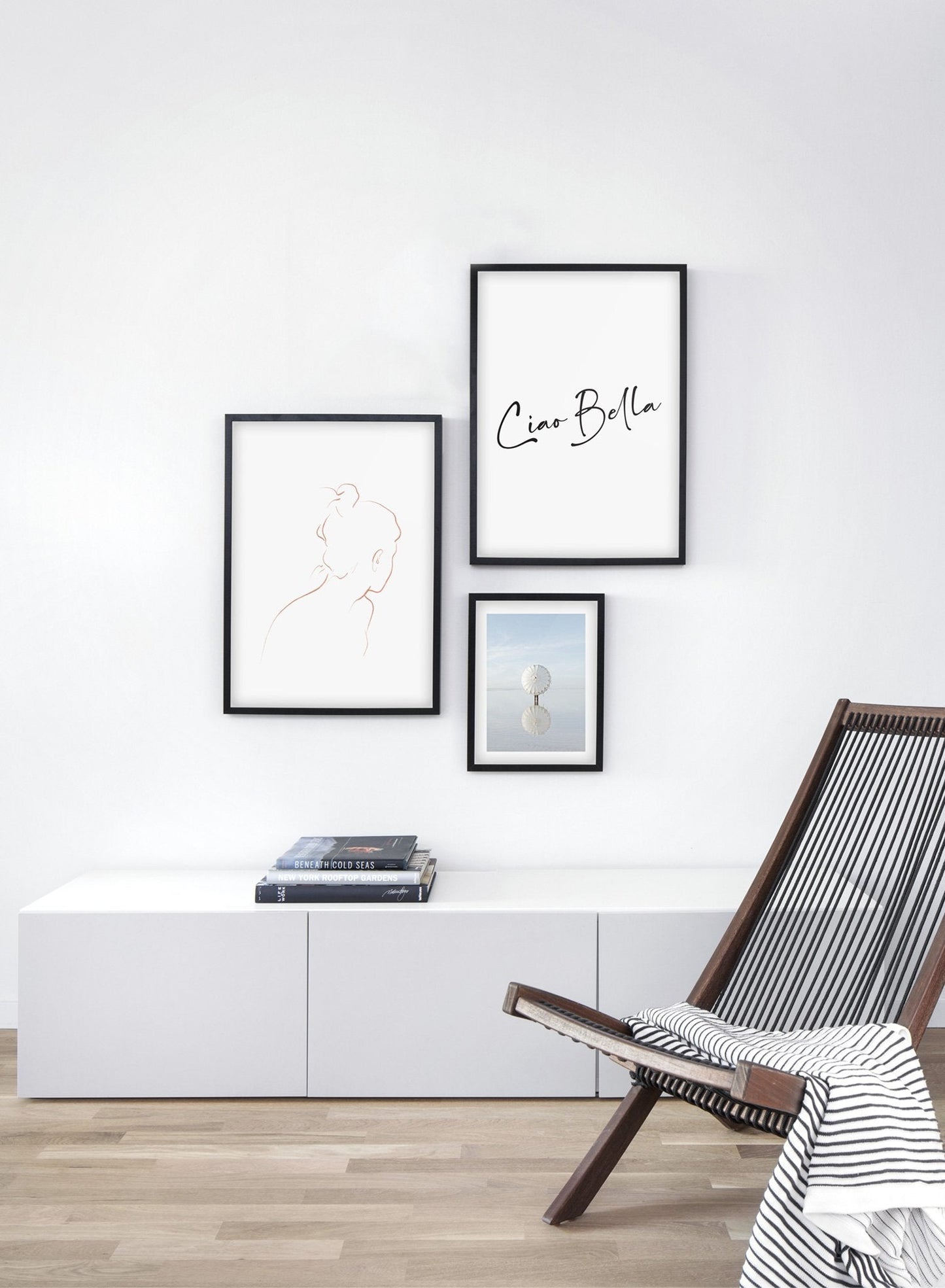 Rynx | Into the distance with beige lines, poster