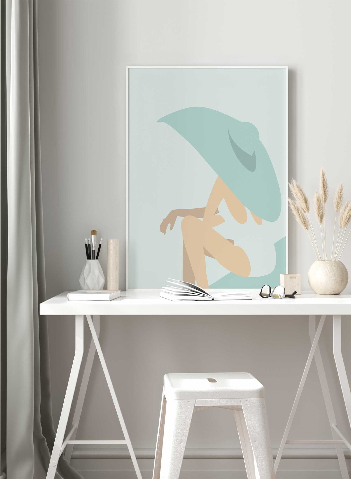 Rynx | Poolside Diva in Aqua, Poster