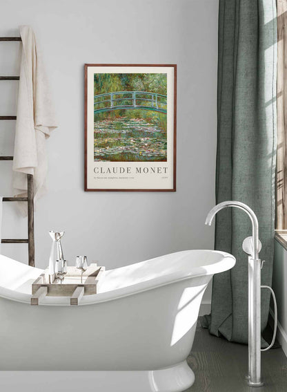 Rynx | Bridge over a pond of water lilies, poster