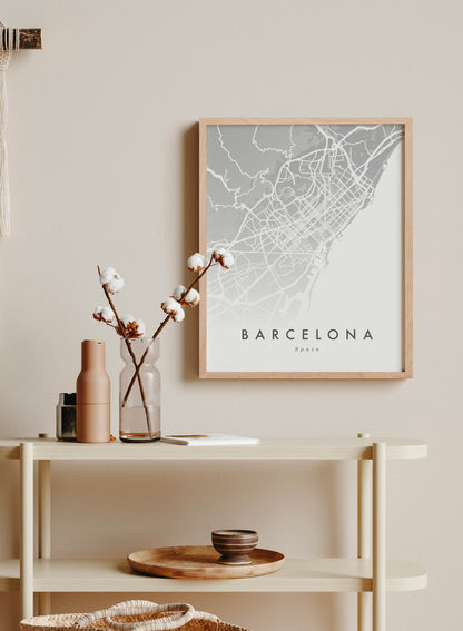Rynx | Barcelona Map, Poster