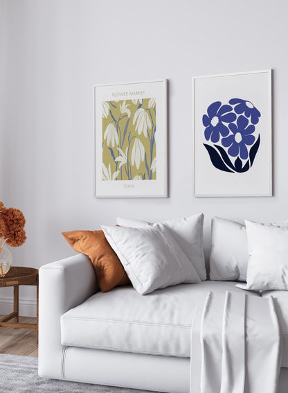 Rynx | Blue Flowers, Poster