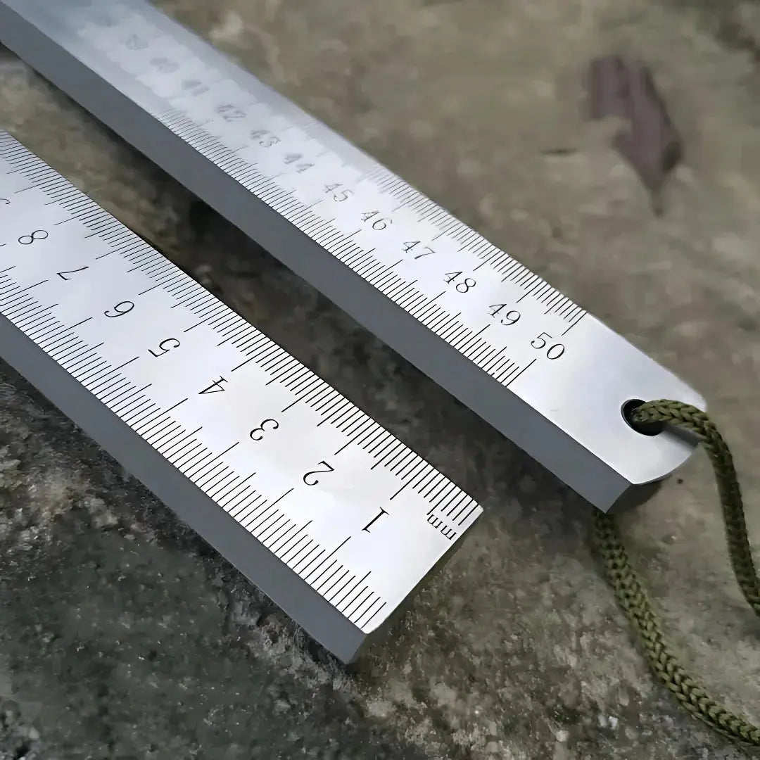 Rynx | Ruler made of hardened steel – used as an emergency tool