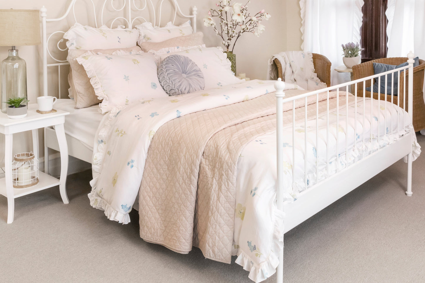 Rynx | Ava Diamond Plus Size Cotton Quilt Set