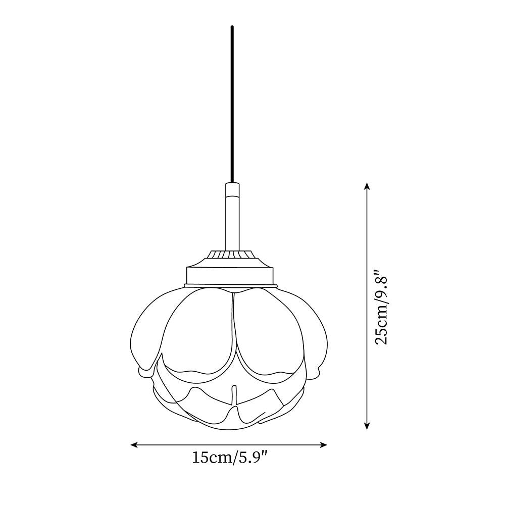 Rynx | Lotus Flower Pendant Lamp 5.9″- 9.8″