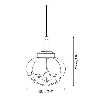 Rynx | Lotus Flower Pendant Lamp 5.9″- 9.8″