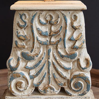 Rynx | Embellished table lamp with distressed metal shade