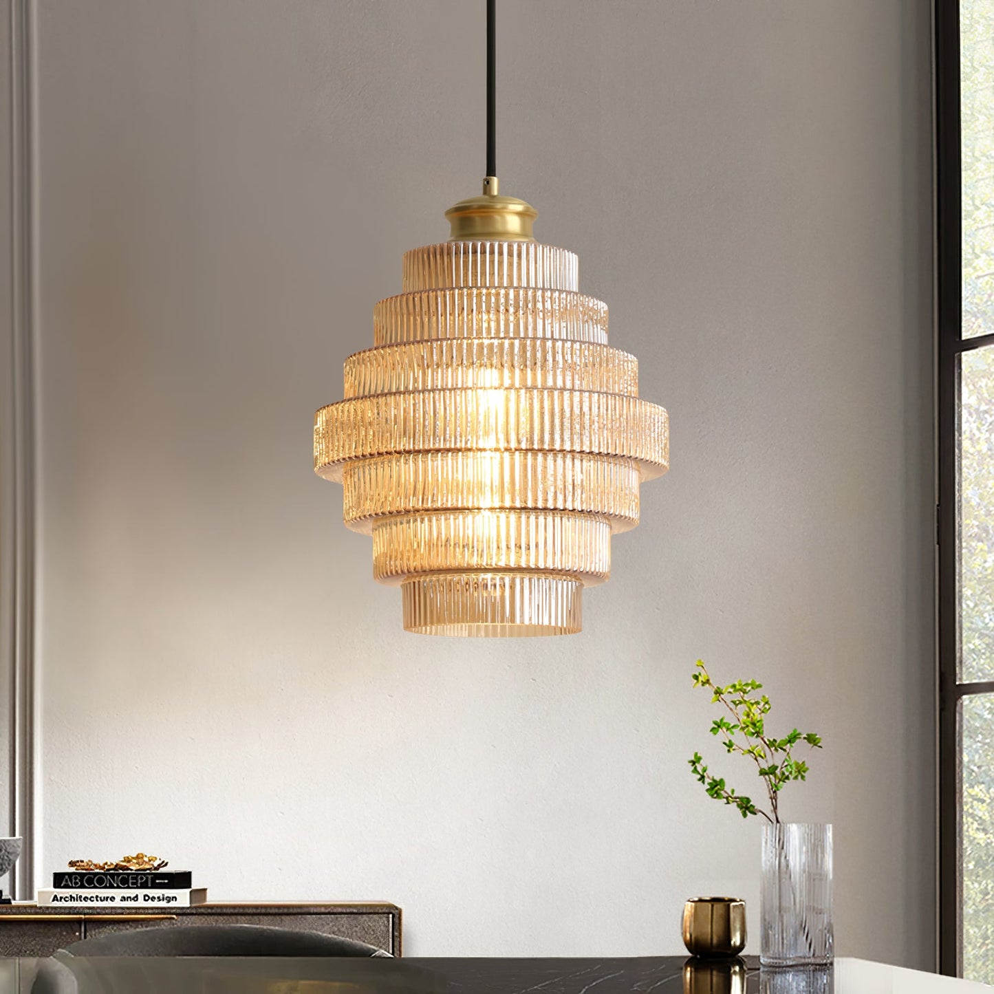 Rynx | Luella Glass Plug In Pendant Lamp