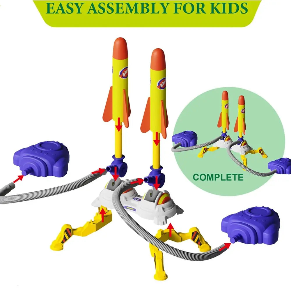 Rynx | Air-operated double rocket launcher for children