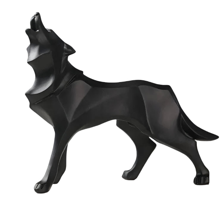 Rynx | LupoForm – Geometric Wolf Statue with Sharp-edged Design for Modern Spaces