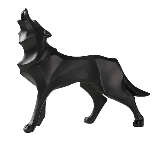 Rynx | LupoForm – Geometric Wolf Statue with Sharp-edged Design for Modern Spaces