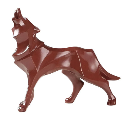 Rynx | LupoForm – Geometric Wolf Statue with Sharp-edged Design for Modern Spaces