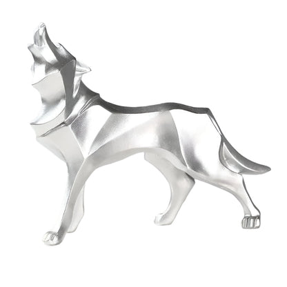 Rynx | LupoForm – Geometric Wolf Statue with Sharp-edged Design for Modern Spaces