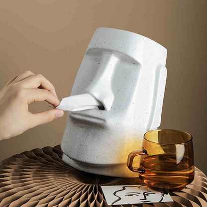 Rynx | StatueTissue - unusual Moai scarf holder for stylish spaces