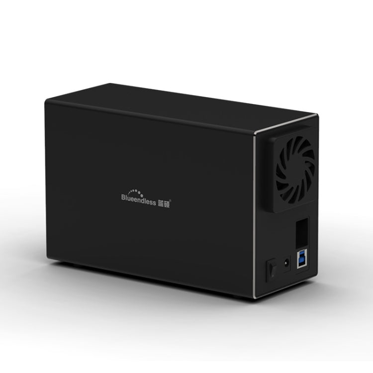 Rynx | Blueendless USB-B interface 3.5 inch 2-bay RAID combination array HDD external enclosure (EU plug)