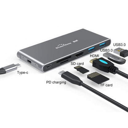 Rynx | Blueendless 6 In 1 Multifunction Type-C / USB-C HUB Expansion Dock M.2 NGFF Solid State Drive