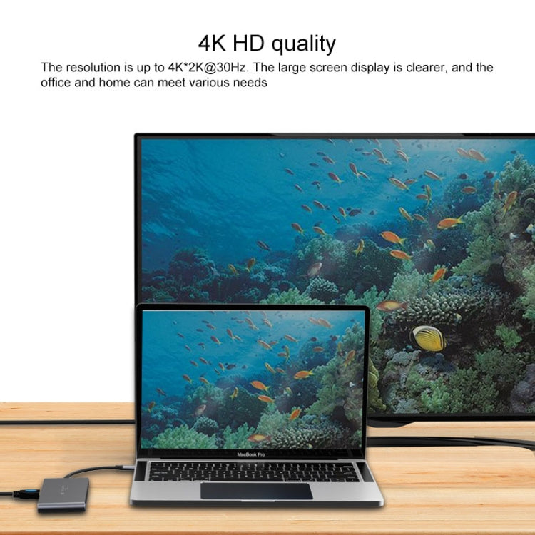 Rynx | Blueendless 6 In 1 Multifunction Type-C / USB-C HUB Expansion Dock M.2 NGFF Solid State Drive