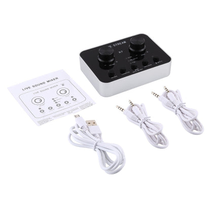 Rynx | X7 Live Broadcast Audio USB Headset Microphone Webcast Entertainment Streamer Sound Card for Phone, Computer PC