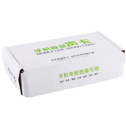 Rynx | X7 Live Broadcast Audio USB Headset Microphone Webcast Entertainment Streamer Sound Card for Phone, Computer PC