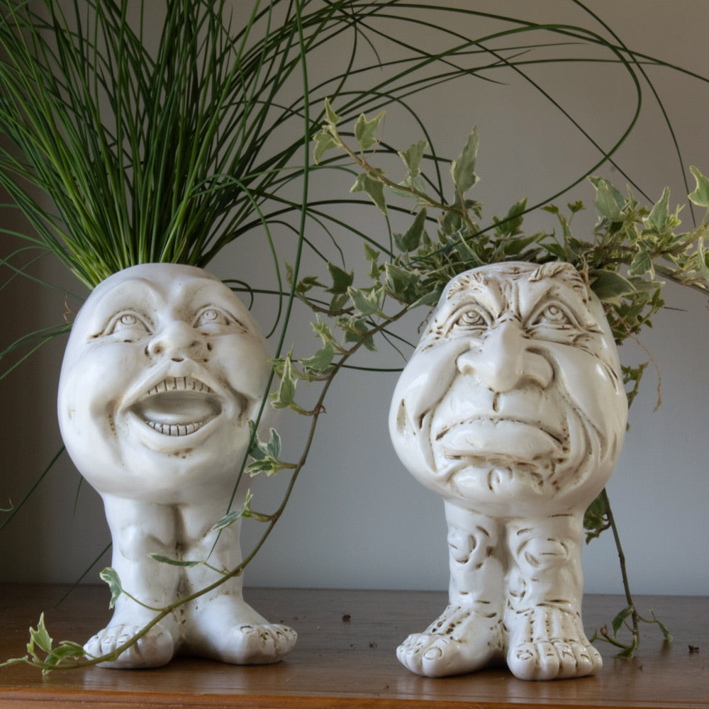 Rynx | FunnyFace Character Plant Pots | Funny Flower Pots with Personality | Indoor & Outdoor Decor