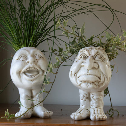 Rynx | FunnyFace Character Plant Pots | Funny Flower Pots with Personality | Indoor & Outdoor Decor