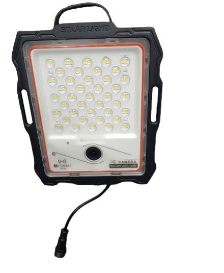 Rynx | Smart Solar LED Floodlight with Wireless Camera + Solar Panel + Optical Lens