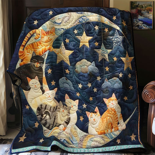 Rynx | Crescent Moon Cats Rest Blanket