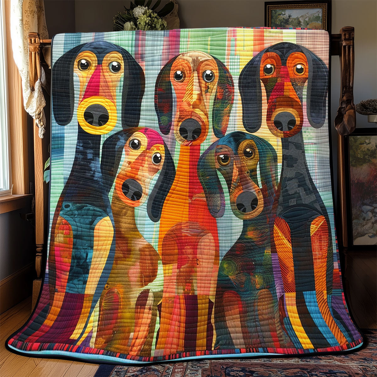 Rynx | Curious Dachshund Quilt