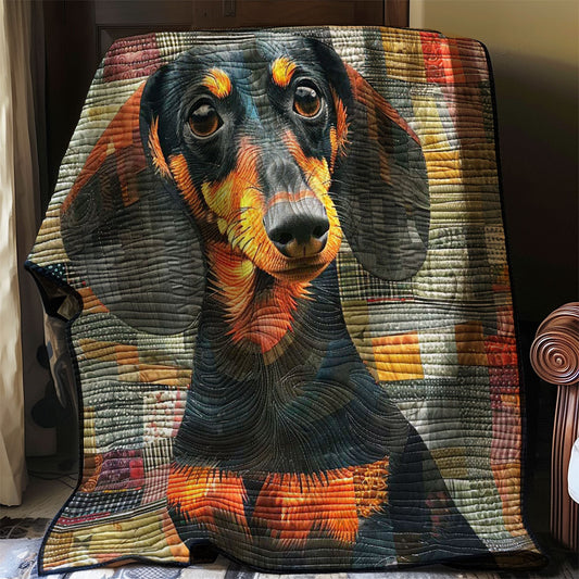 Rynx | Dachshund Dog Portrait Quilt