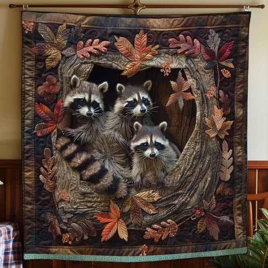 Rynx | Cozy Raccoon Den Quilt