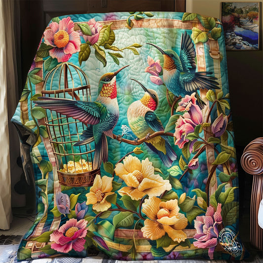 Rynx | Hummingbirds and floral duvet