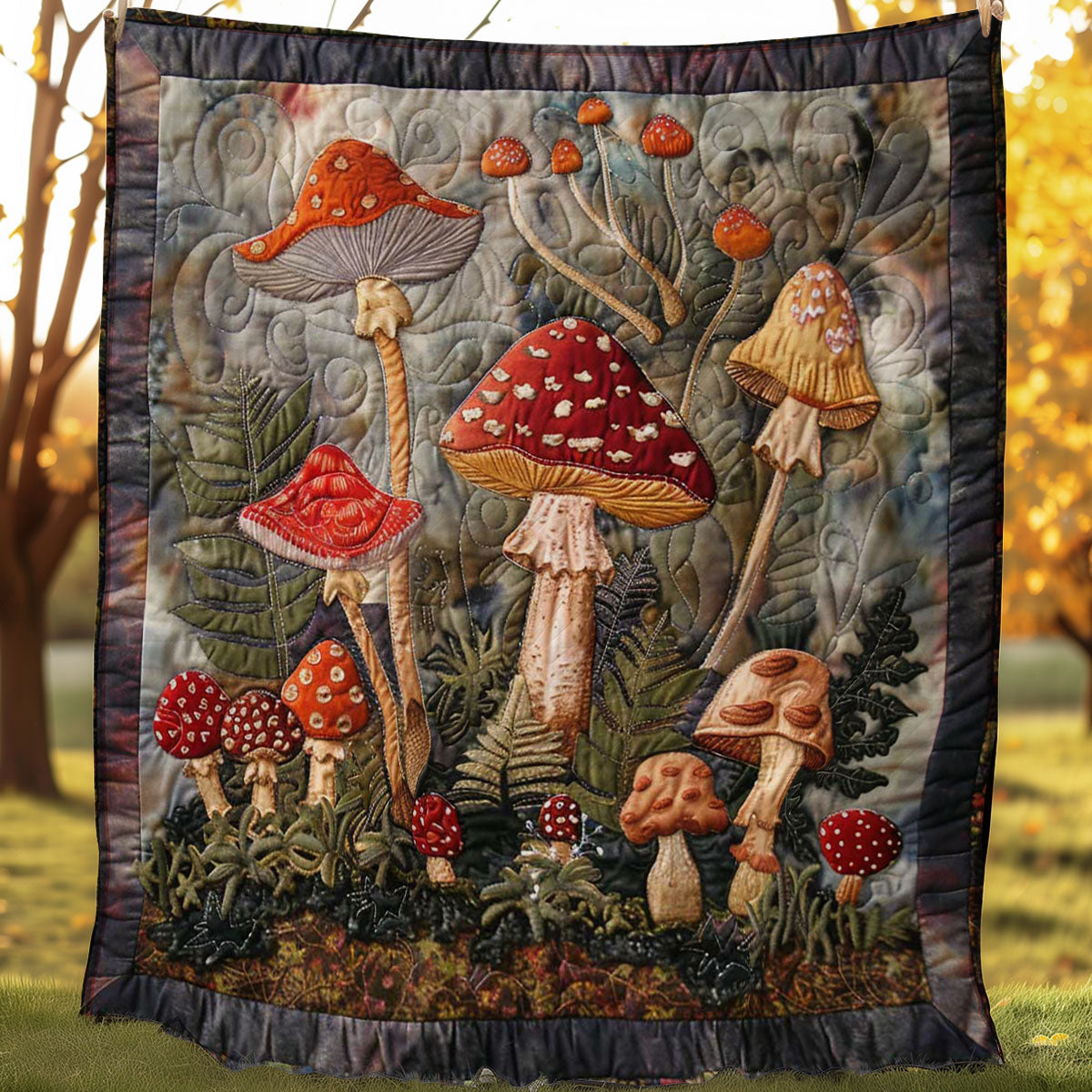 Rynx | Mushroom Garden Quilt