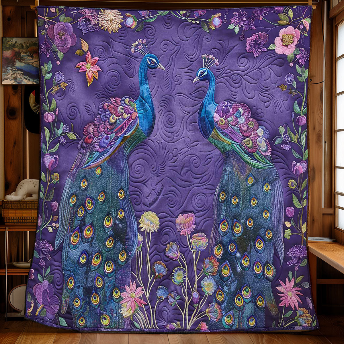 Rynx | Peacock Blossom Bedspread