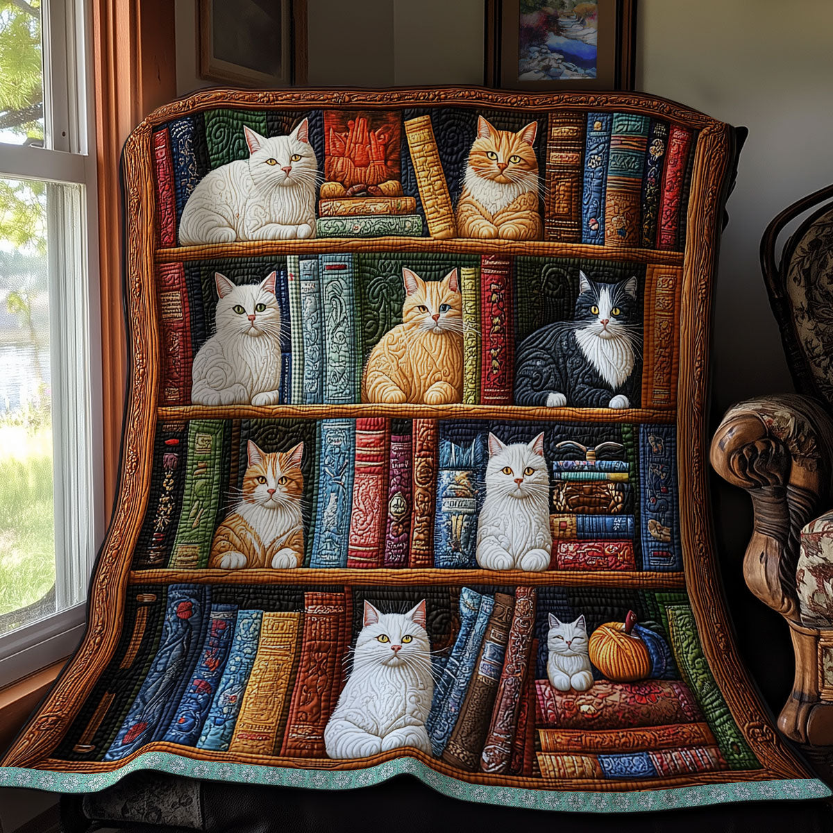 Rynx | Cat and Book Quilt