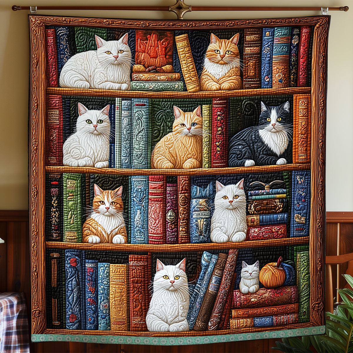 Rynx | Cat and Book Quilt