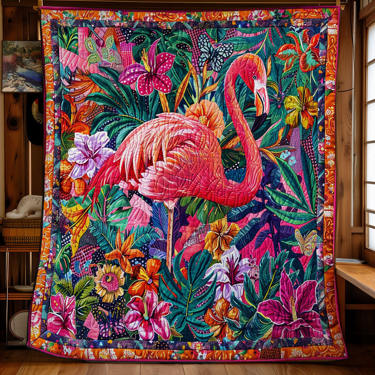Rynx | Tropical Flamingo Quilt