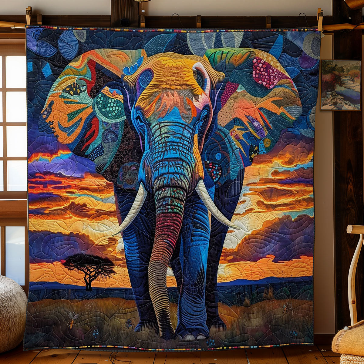 Rynx | Elephant Quilted Blanket