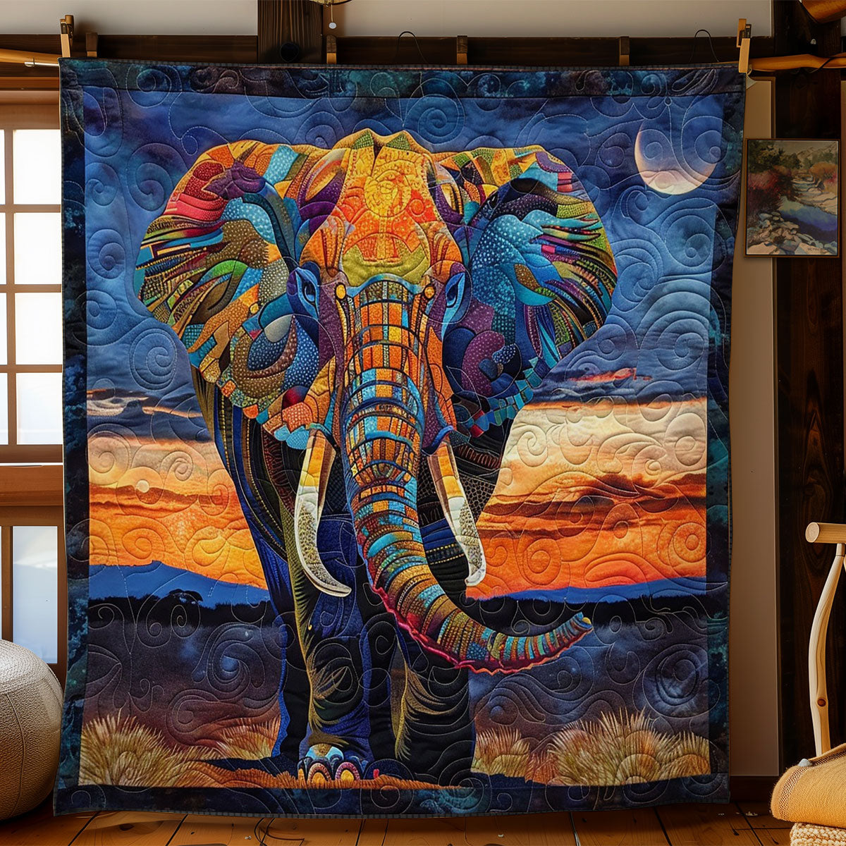 Rynx | Elephant Quilted Blanket