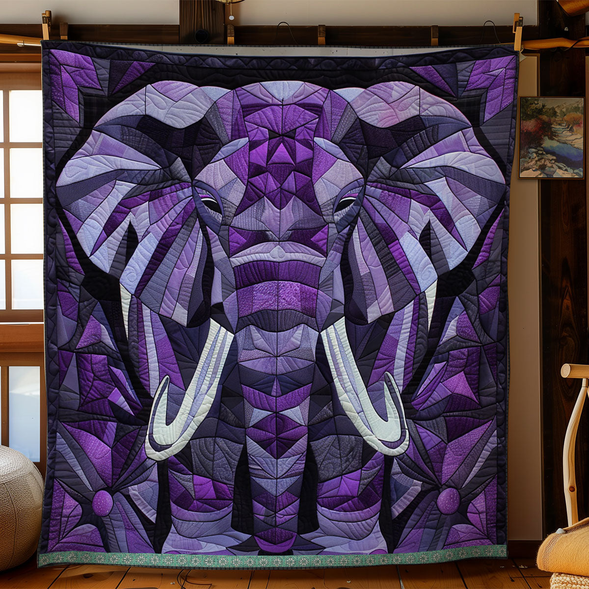 Rynx | Majesty Lilac Elephant Blanket