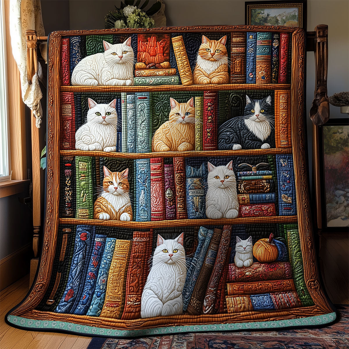 Rynx | Cat and Book Quilt