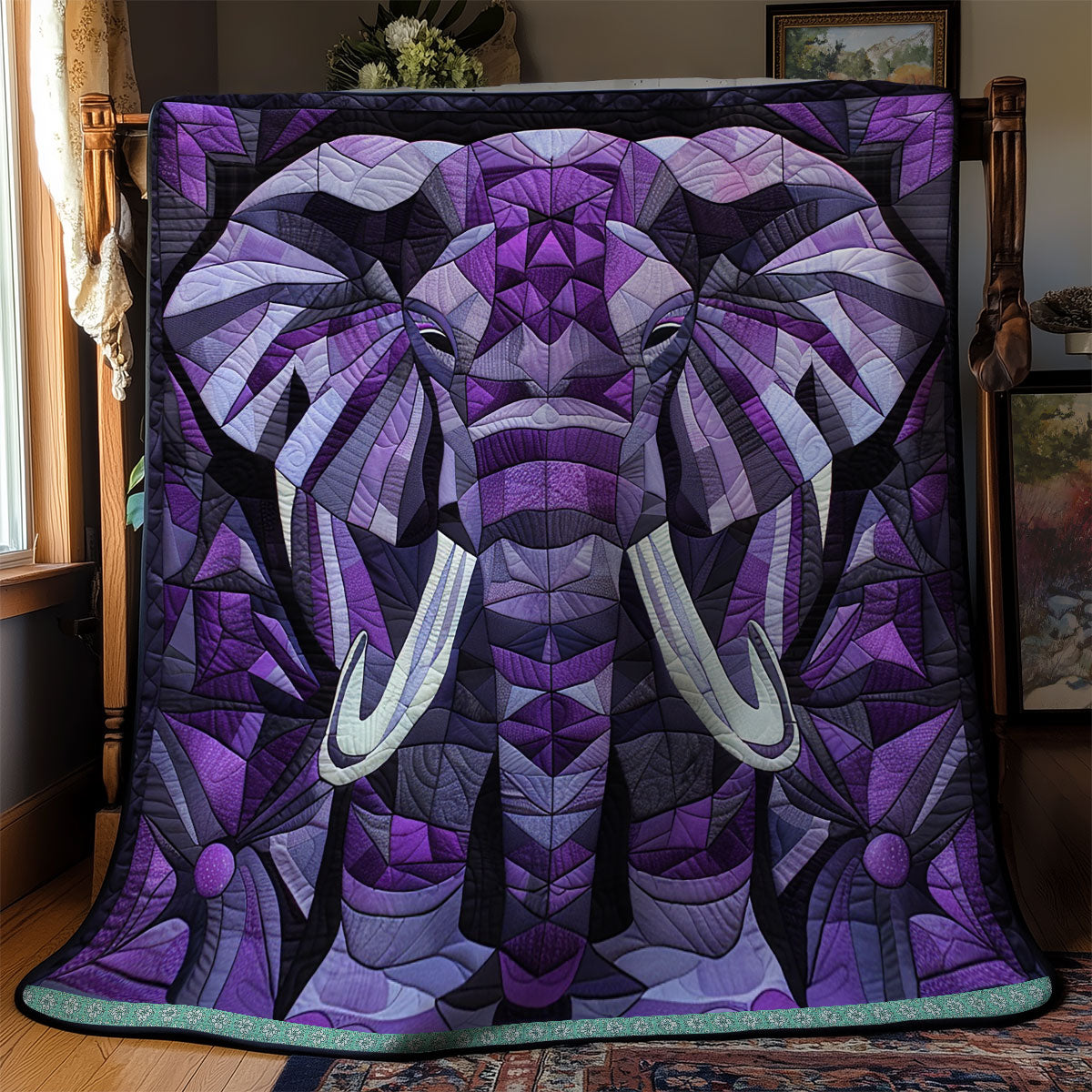 Rynx | Majesty Lilac Elephant Blanket