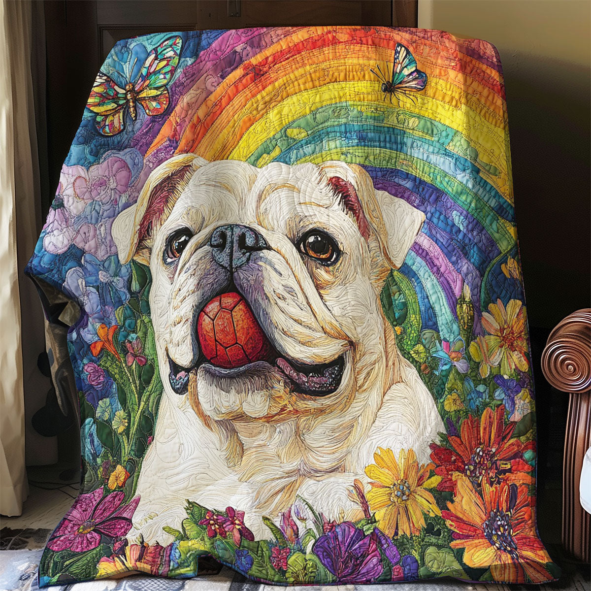 Rynx | Bulldog Quilted Blanket