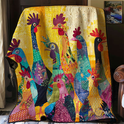 Rynx | Abstract Yellow Chicken Quilt