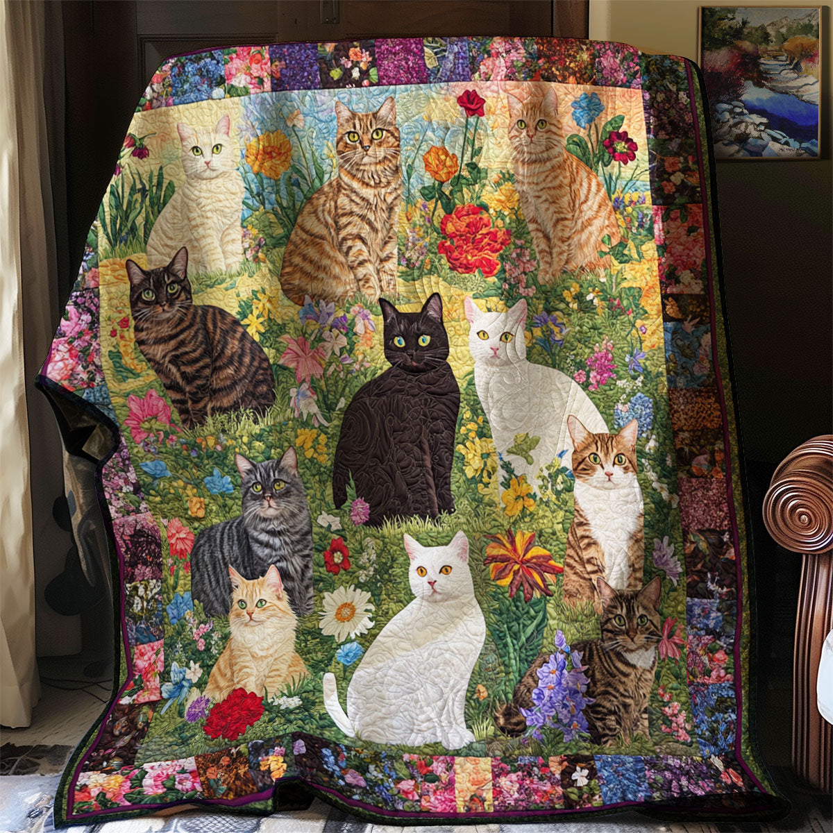 Rynx | Garden Cat Quilt