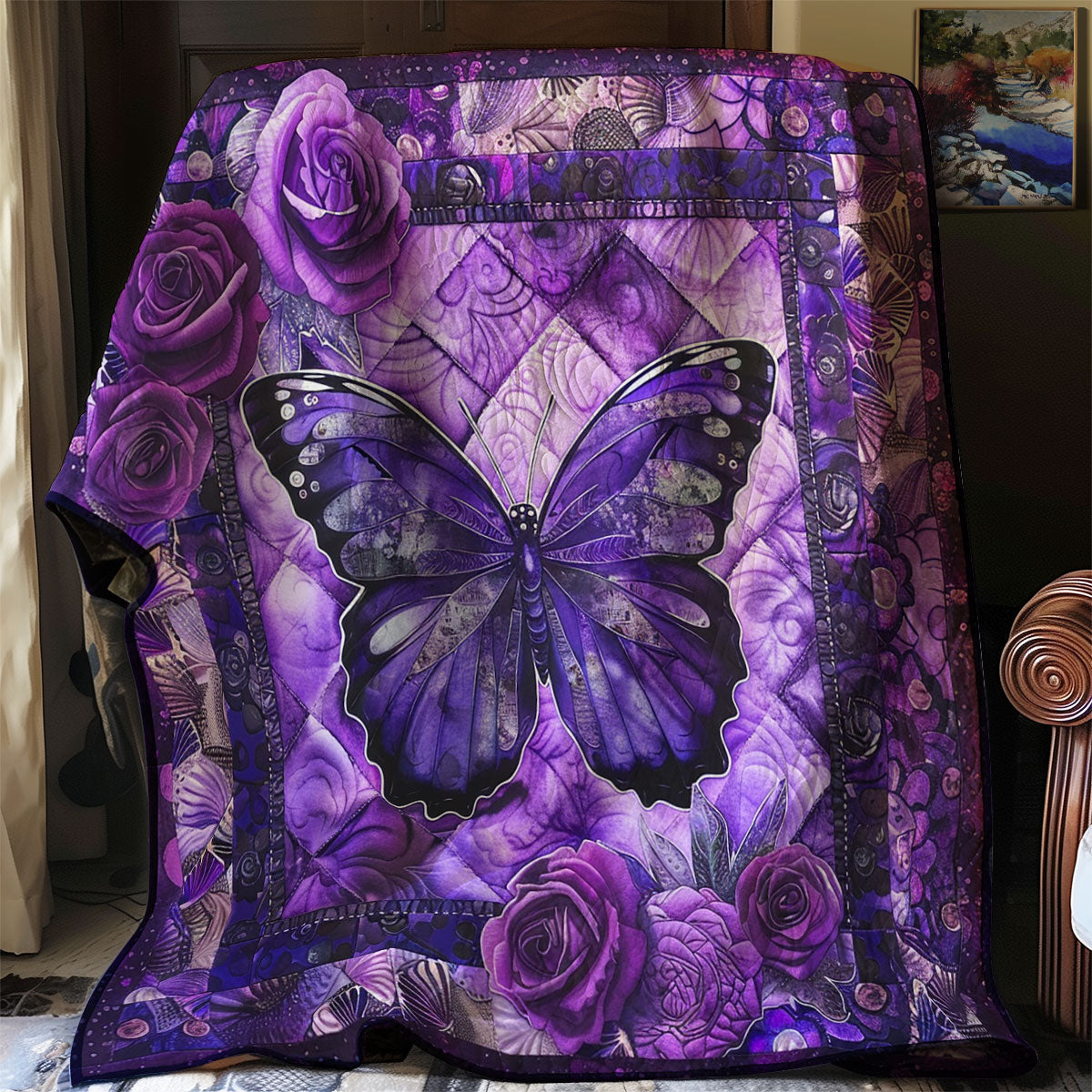 Rynx | Purple Butterfly Blanket